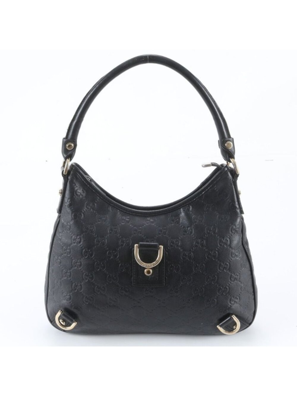 Gucci Guccissima Abbey Leather Shoulder Bag